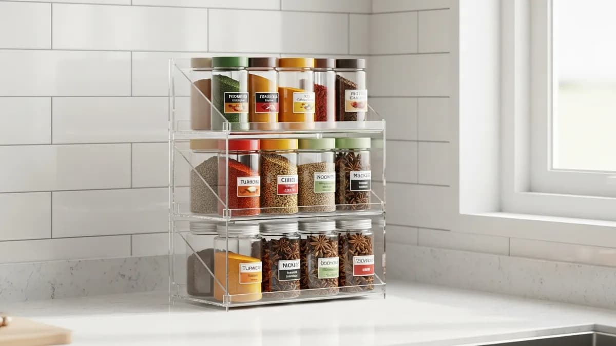 Stackable Plastic Spice Rack: Ideas for a Tidy Kitchen