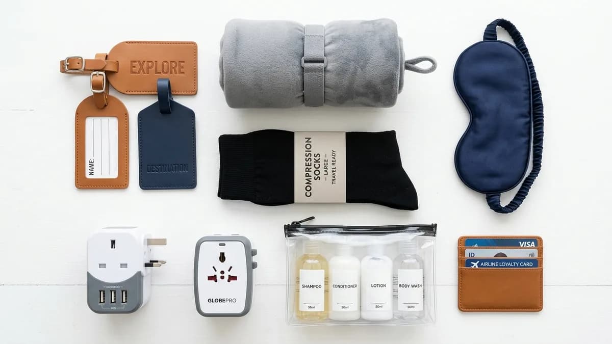 In-use view: Travel Toiletry Bag for curated organizer products from Sesoris