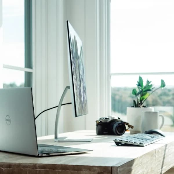 In-use view: Bamboo Desk Organizer for home organizers and home decor from Sesoris