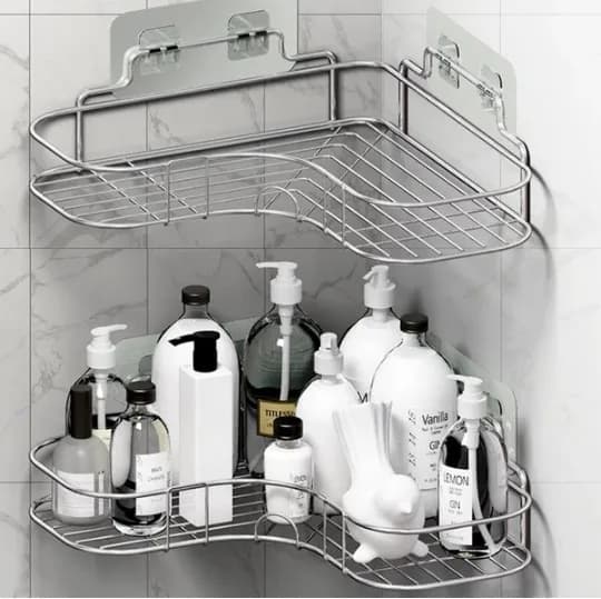 Product detail: Corner Shower Caddy, Stainless Steel for home organizers and home decor from Sesoris
