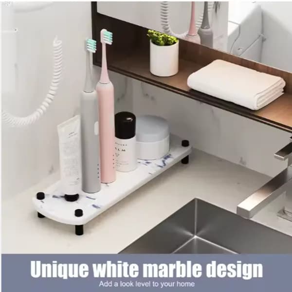 Product detail: Diatomaceous Earth Sink Tray, White Marble Look for kitchen essentials and kitchen storage from Sesoris