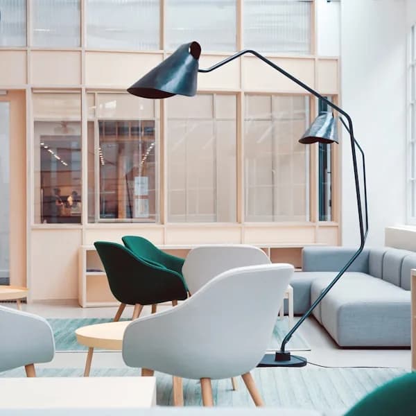 In-use view: LED Desk Lamp with Wireless Charger for tech accessories and cable organizers from Sesoris