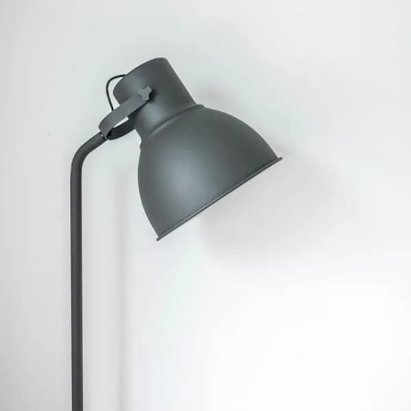 Front view: LED Desk Lamp with Wireless Charger for tech accessories and cable organizers from Sesoris