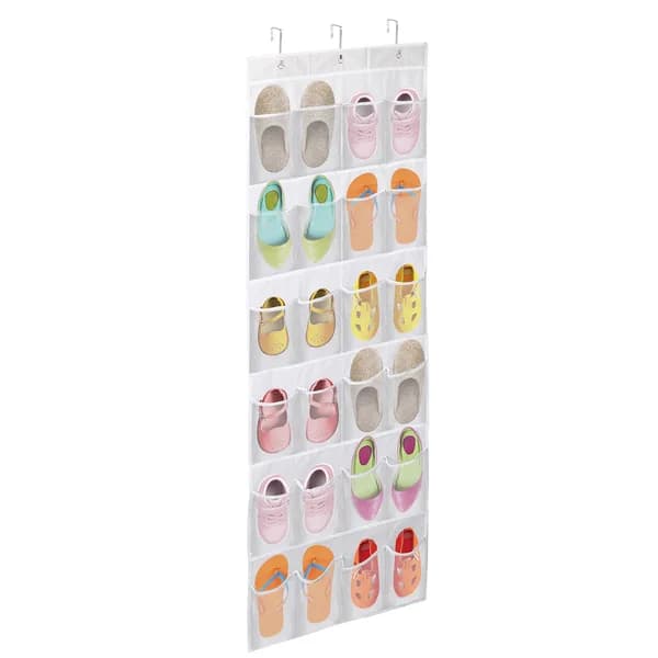 Product detail: Over-the-Door Shoe Organizer, 24 Clear Pockets for home organizers and home decor from Sesoris