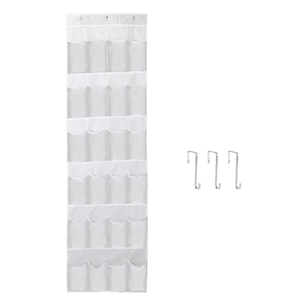 In-use view: Over-the-Door Shoe Organizer, 24 Clear Pockets for home organizers and home decor from Sesoris