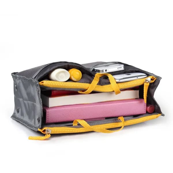 Product detail: Purse Organizer Insert with 13 Pockets, Blue for organizer bags, storage pouches, and travel bags from Sesoris