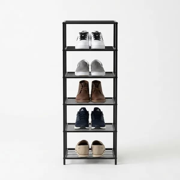 Main product photo: Minimalist 5-Tier Shoe Rack for home organizers and home decor from Sesoris