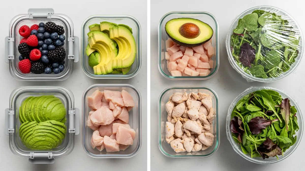 Comparison of food freshness in air tight containers versus regular storage containers