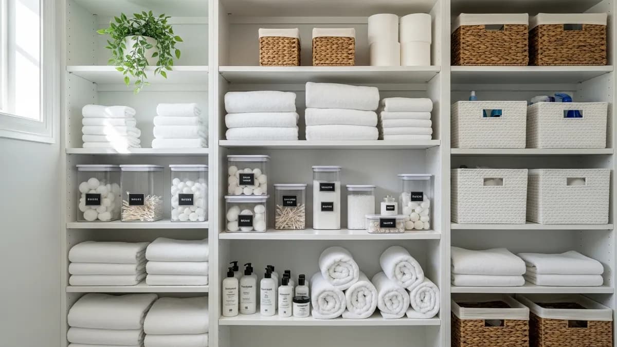 30+ Brilliant Bathroom Closet Organization Ideas to Transform Your Storage Space in 2026