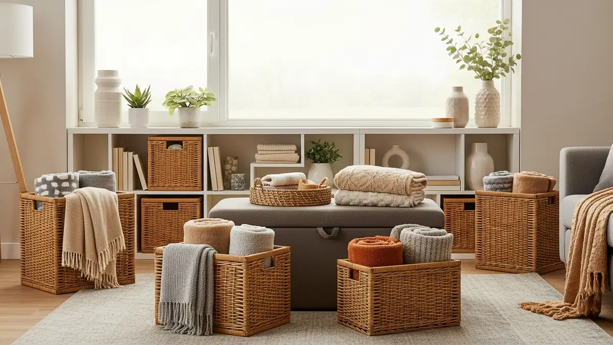 25+ Brilliant Blanket Storage Ideas for Living Room: Transform Your Space in 2026