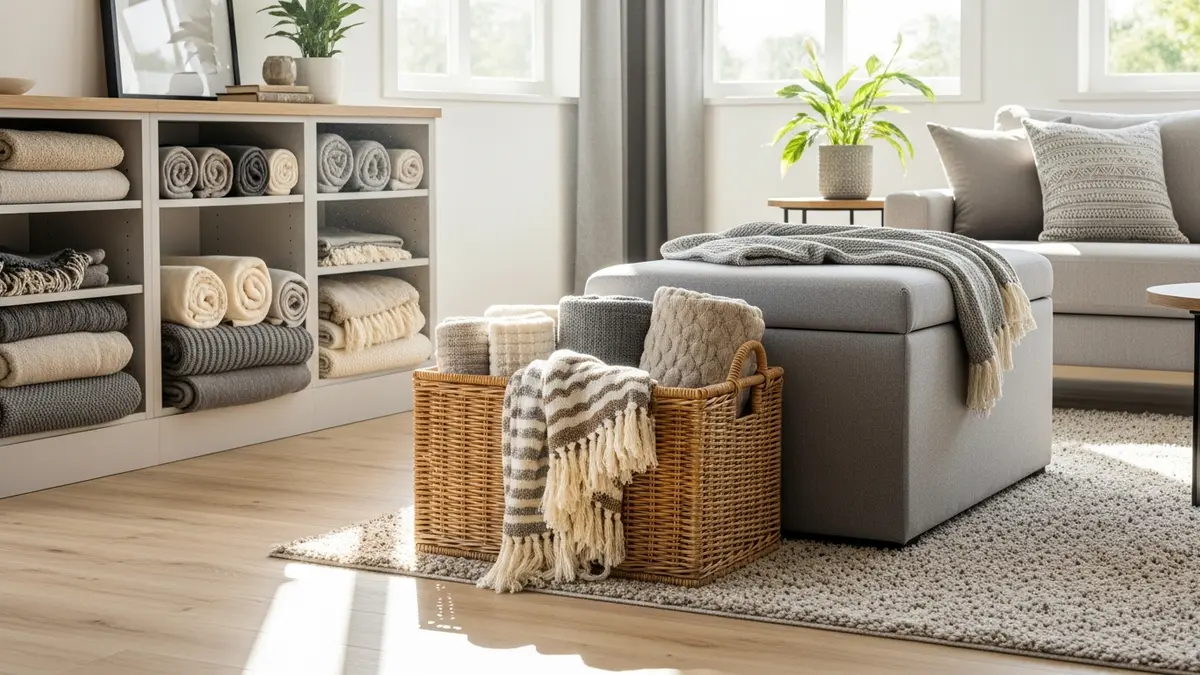30 Brilliant Blanket Storage Ideas for Living Room: Transform Your Cozy Space in 2026