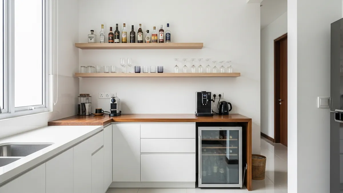 How to Create a Mini Kitchen Bar in Your Minimalist Home 2026