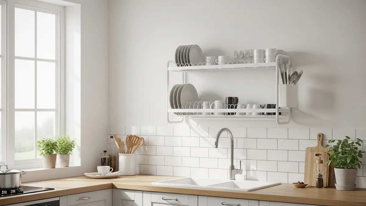 Minimalist Plate Rack Design for Modern Kitchen 2026