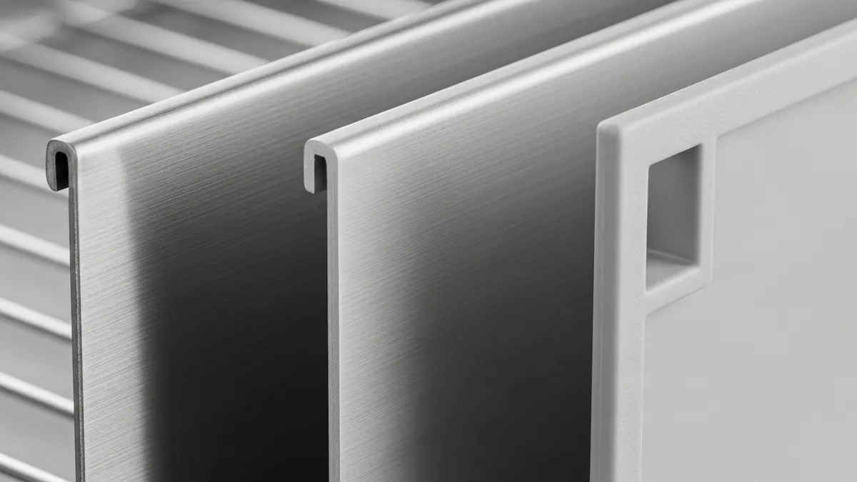 Comparison of stainless steel aluminum and plastic dish rack materials