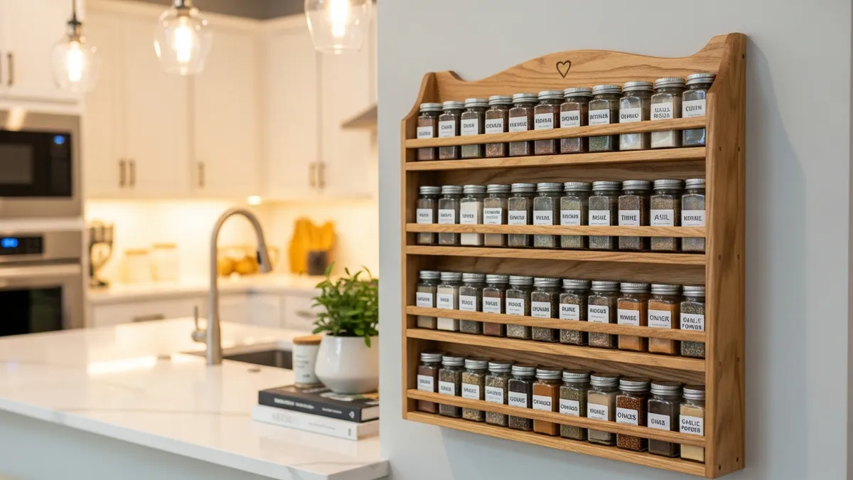 DIY Wooden Spice Rack: Complete Step-by-Step Tutorial for Kitchen Organization