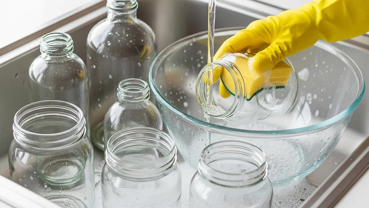 Easy maintenance and cleaning of glass storage food containers with lids