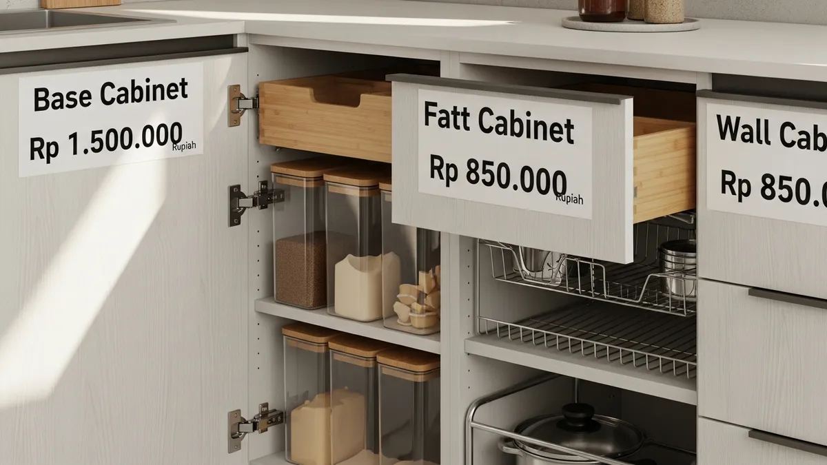 Perbandingan harga kitchen set minimalis dengan berbagai pilihan budget