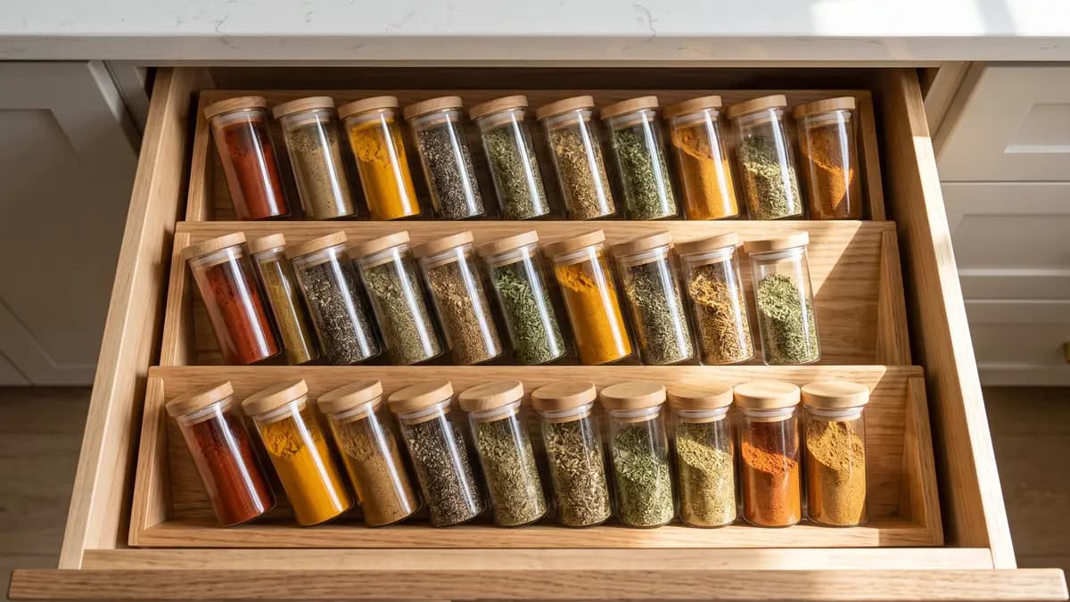 How to Organize a Spice Drawer: A Step-by-Step System You Can Keep