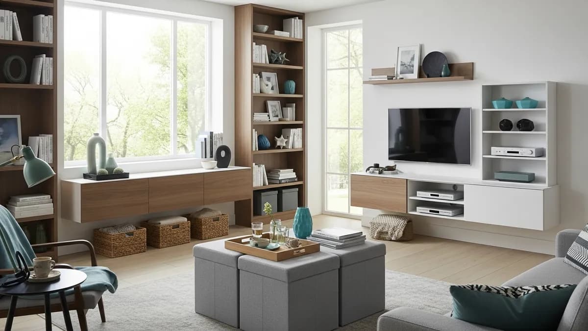 25 Creative Ideas for Storage in Living Room: Transform Your Space in 2026