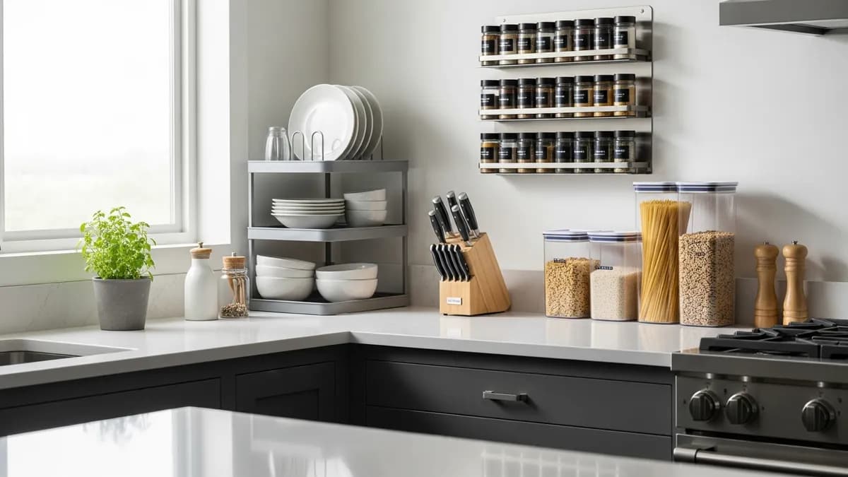 30+ Creative Kitchen Counter Organizer Ideas to Transform Your Cooking Space in 2026