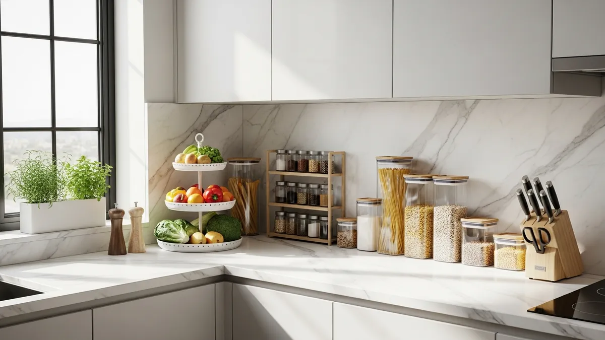 25+ Creative Kitchen Countertop Organizer Ideas 2026