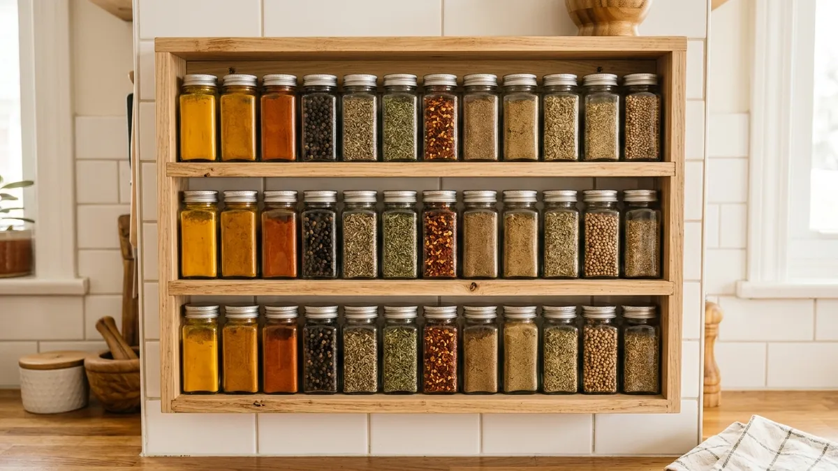 Kitchen Spice Rack Ideas to Tame Your Spices