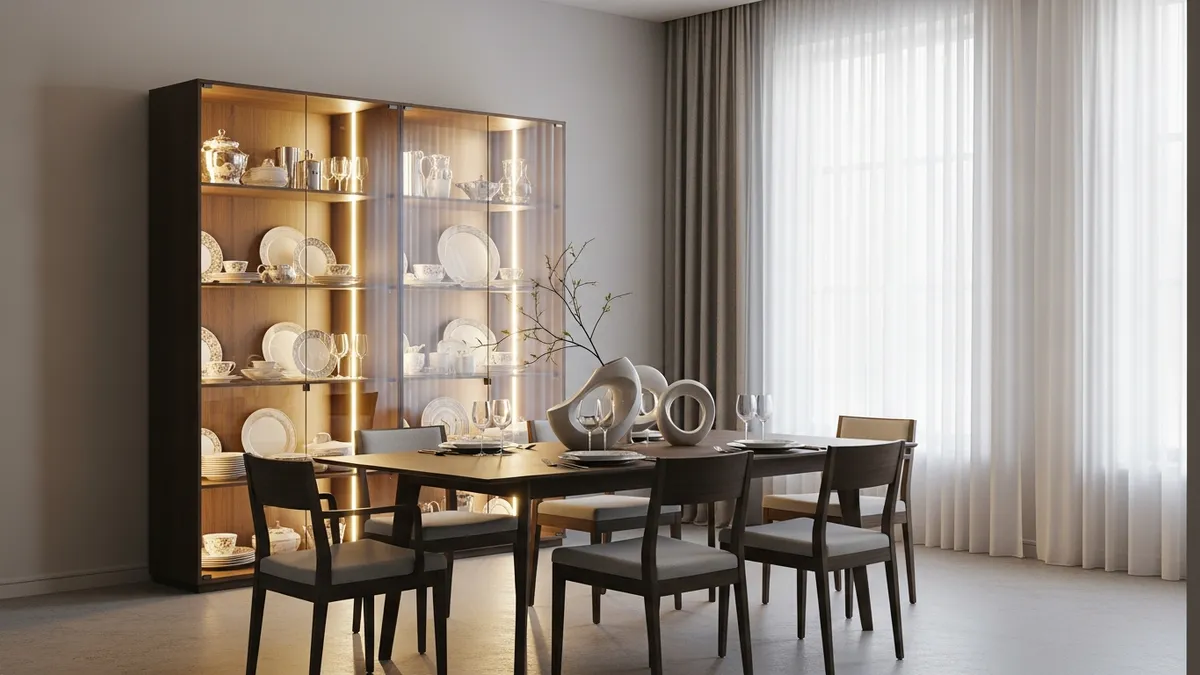 Glass Display Cabinets for Dishes: Showcase Your Collection Elegantly