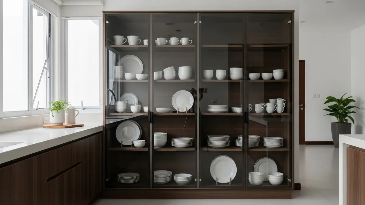 Modern Dish Cabinet: Material and Design Choices 2026