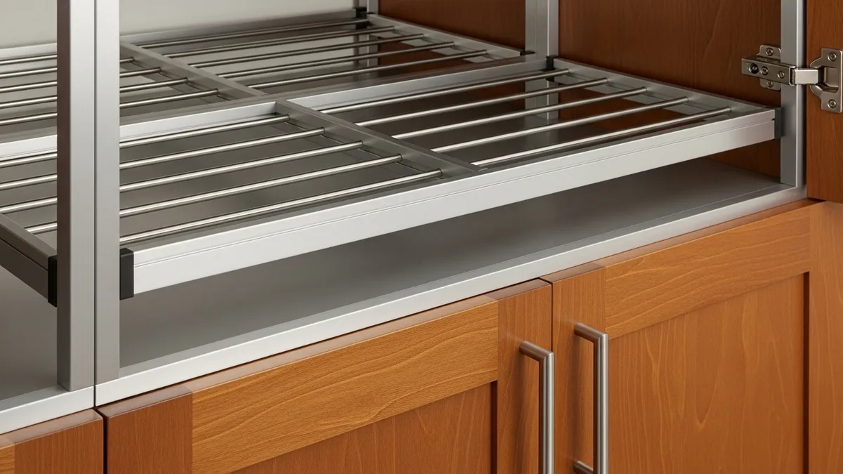 Premium materials and construction details of quality dish cabinet racks