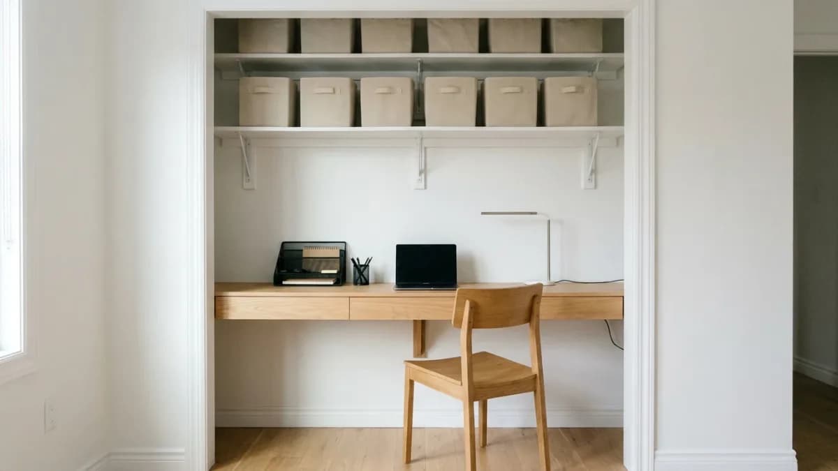 Office Closet Organization Ideas: Cloffice Layouts and Supply Closet Systems