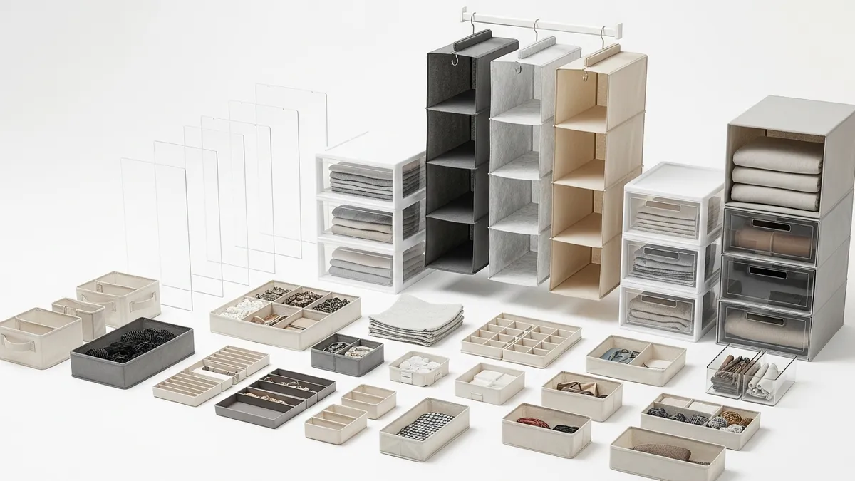 Essential closet organization accessories and storage solutions for efficient closet ideas