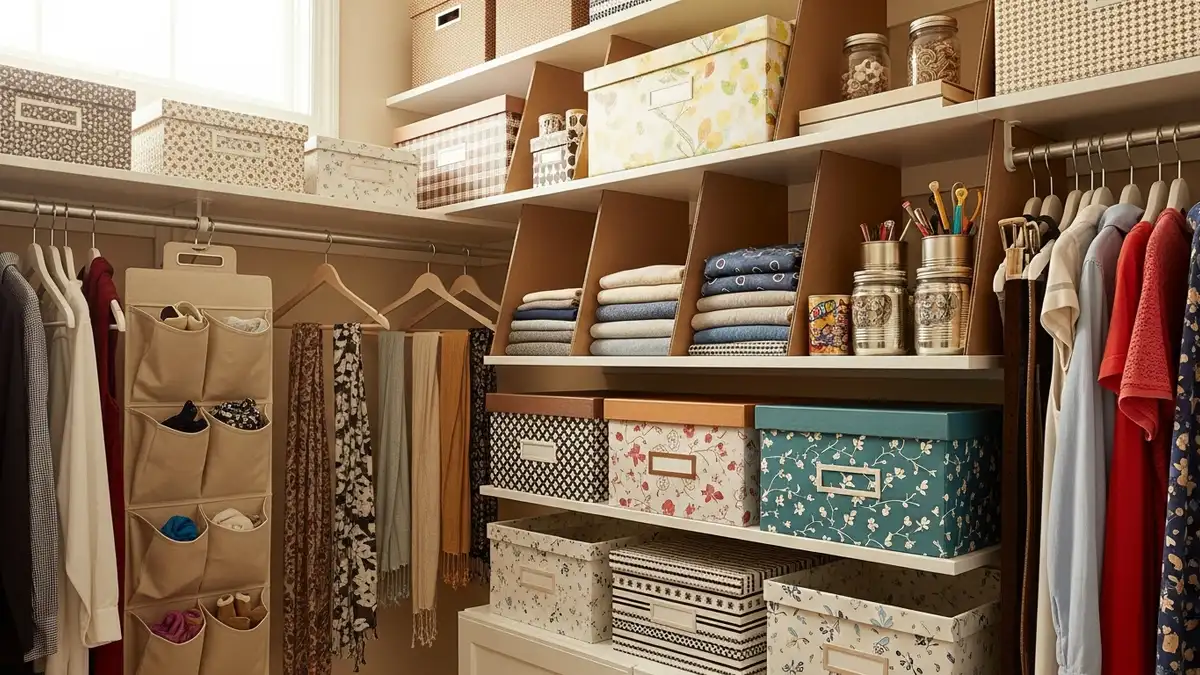 DIY closet organization ideas with homemade organizers and creative storage solutions