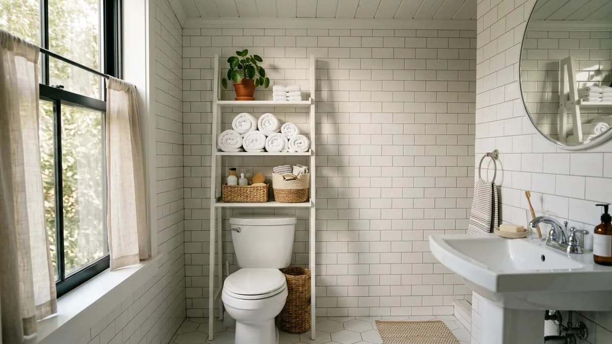 25+ Best Over the Toilet Storage Ideas to Maximize Every Inch of Your Bathroom in 2026