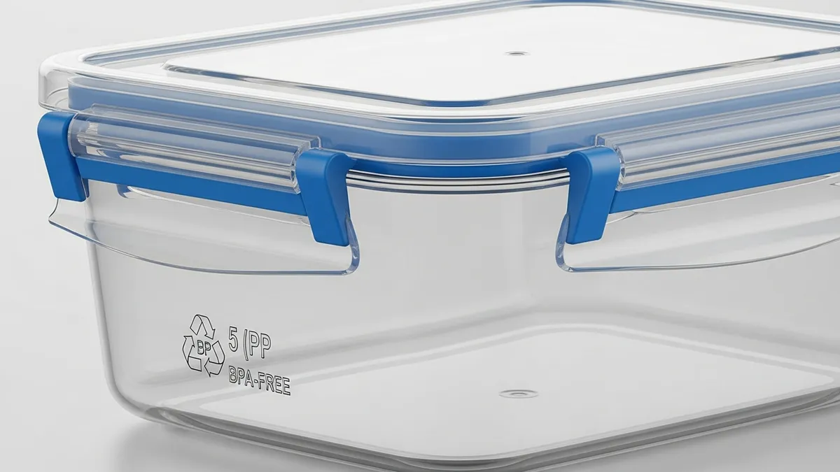 BPA-free plastic storage containers food showing safety features and airtight sealing