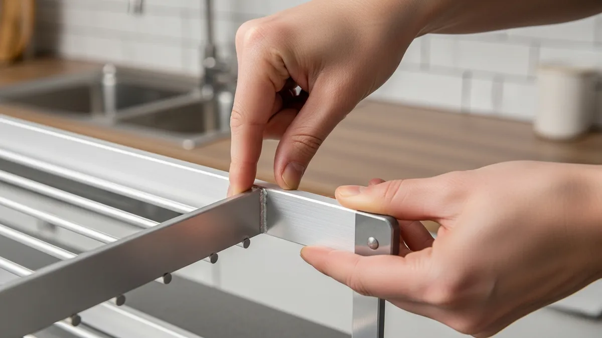 How to choose quality aluminum dish racks by checking material thickness and construction