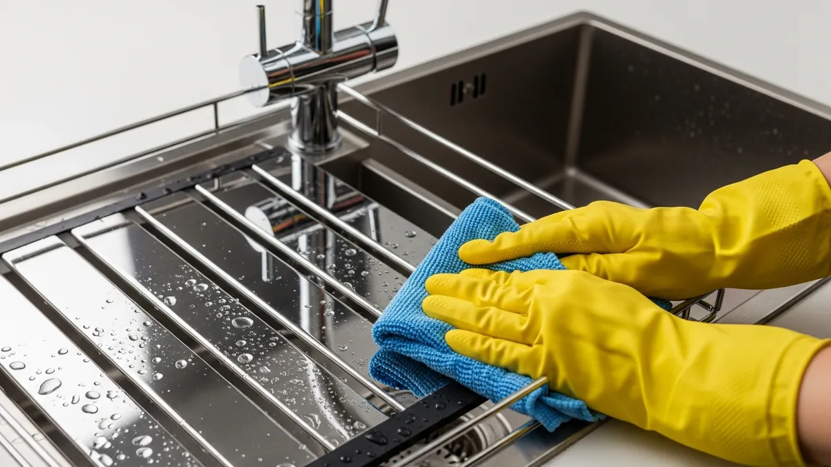 Cara membersihkan dan merawat rak piring stainless steel