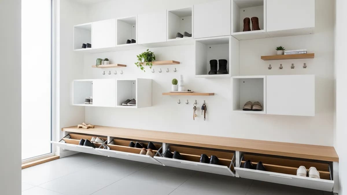 Small Entryway Shoe Storage Ideas: 30 Smart Solutions for Tiny Spaces in 2026
