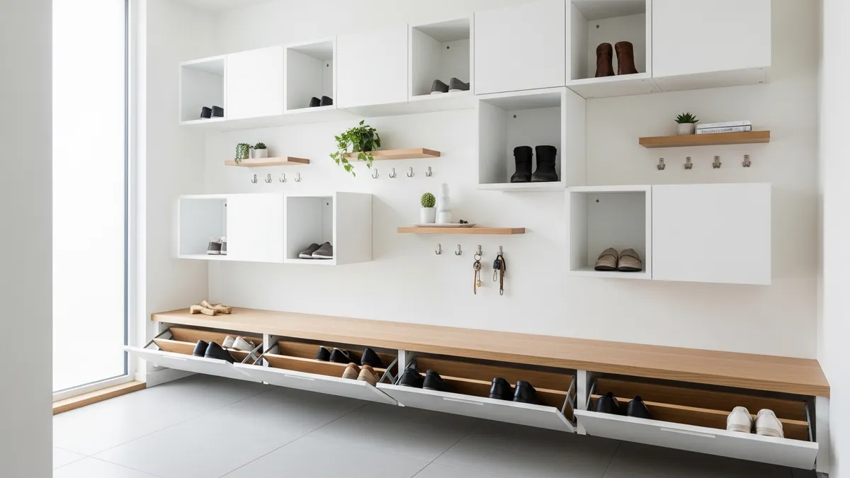 Small Entryway Shoe Storage Ideas: 30 Smart Solutions for Tiny Spaces in 2026