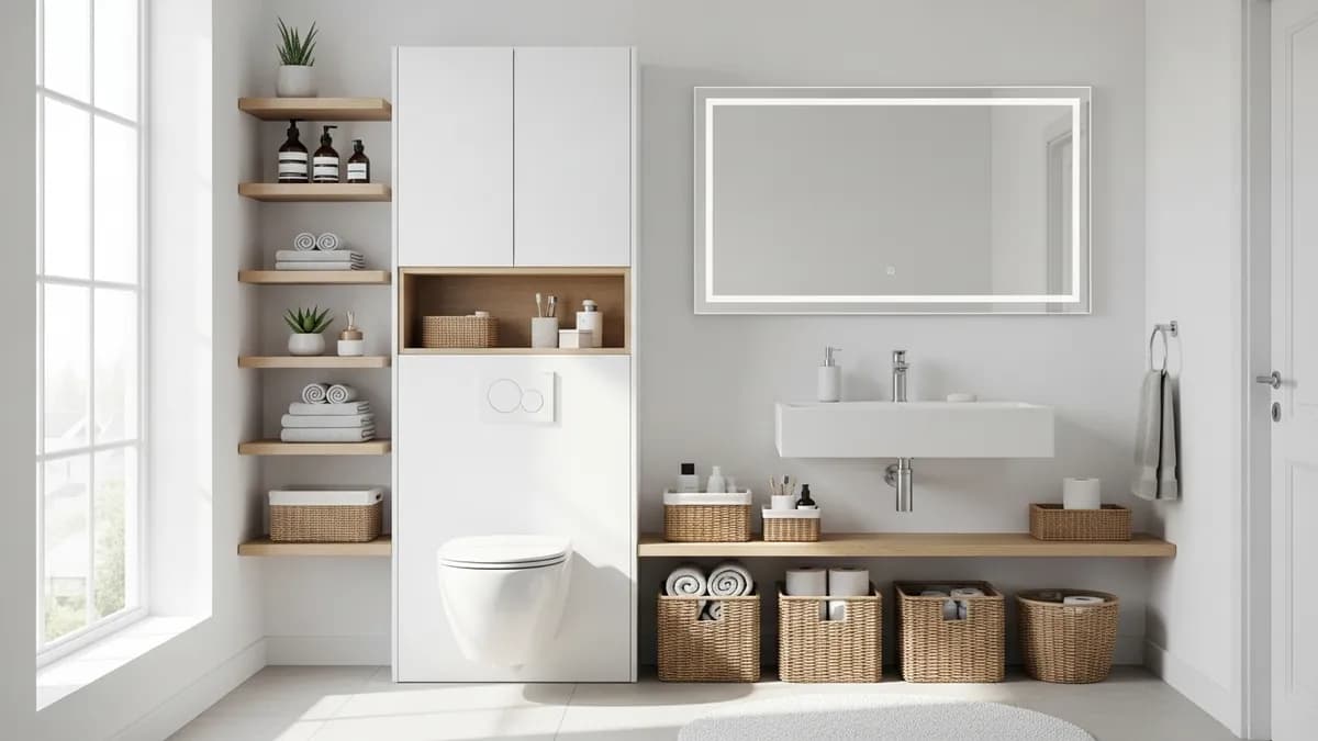 25+ Brilliant Small Space Storage Ideas Bathroom: Maximize Every Inch in 2026