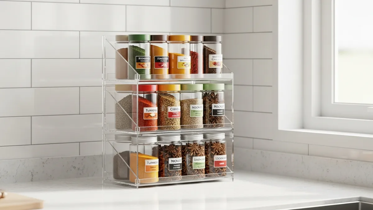 Stackable Plastic Spice Rack: Inspirasi Rak Bumbu Susun Praktis untuk Dapur Rapi 2026