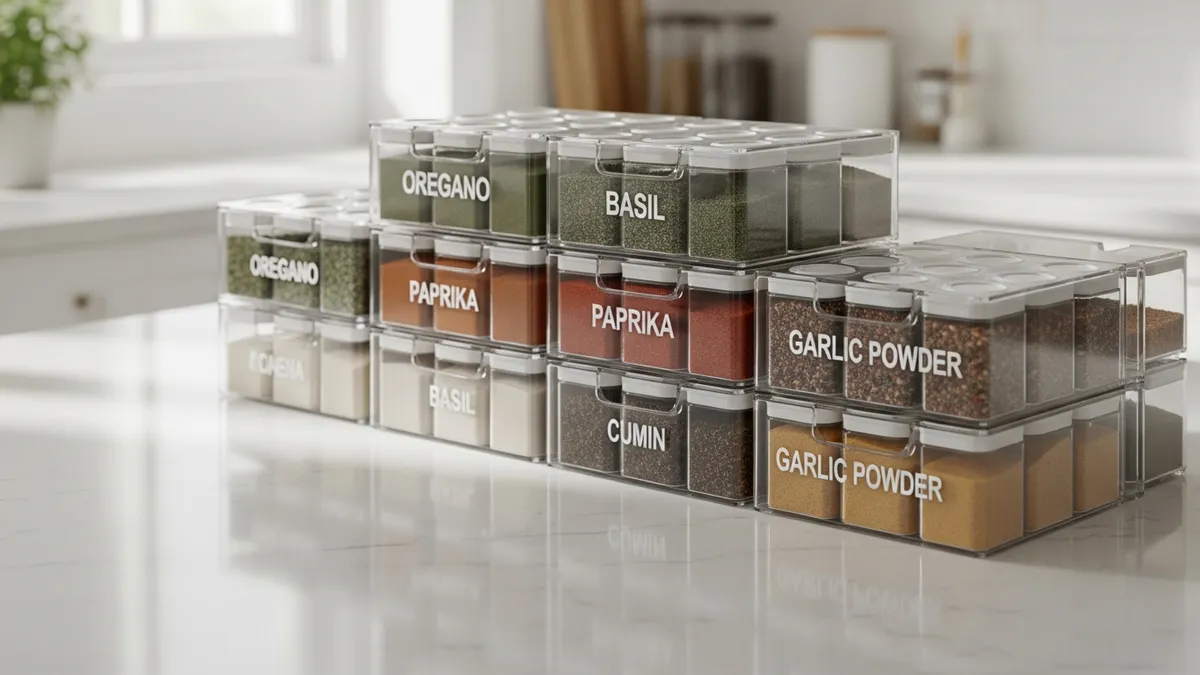 Stackable Plastic Spice Racks: Ultimate Guide to Organized Kitchen Storage in 2026