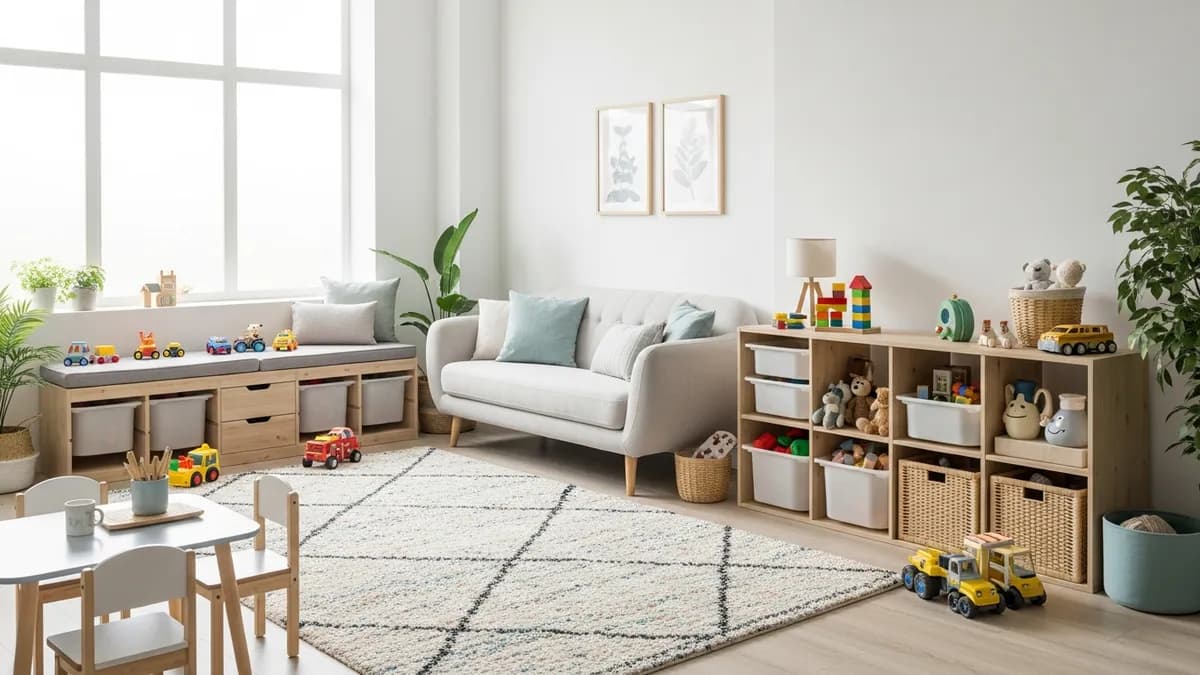 15 Brilliant Toy Storage Ideas for Living Room: Transform Your Family Space in 2026