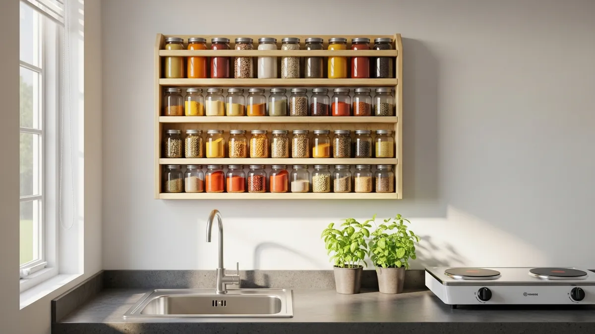 DIY Spice Rack Tutorial for Small Kitchens: Step-by-Step Guide 2026