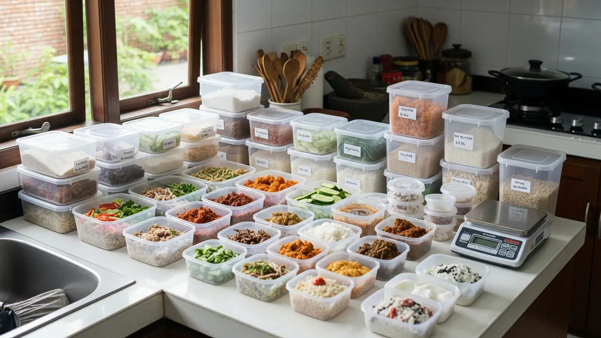 Koleksi wadah makanan food grade berbagai ukuran untuk bisnis kuliner