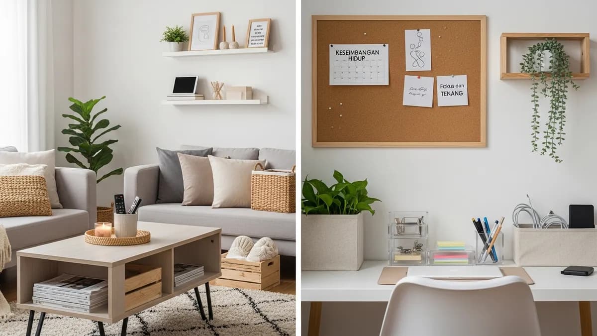 Produk organisasi rumah dan solusi penyimpanan untuk mendukung work-life balance