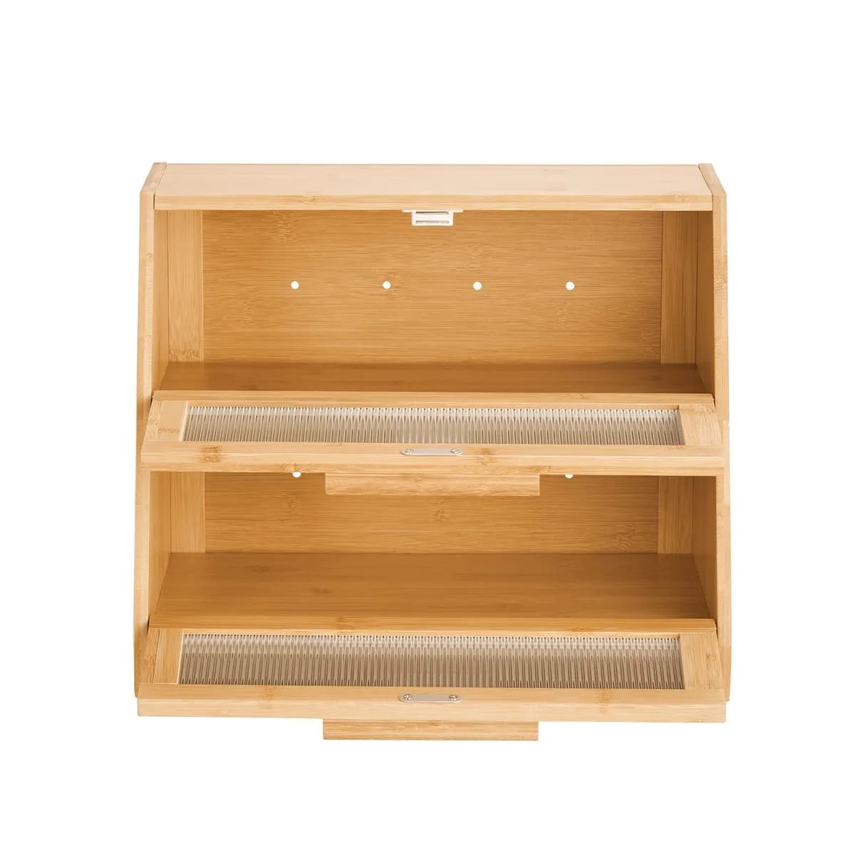 Main product photo: Double-Layer Bamboo Bread Box for kitchen essentials and kitchen storage from Sesoris
