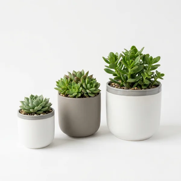Foto produk utama Ceramic Plant Pot Set untuk home organizer dan dekorasi rumah dari Sesoris