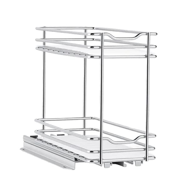 Main product photo: Pull-Out Spice Rack, 2 Tiers, 4.33 in. Wide for kitchen essentials and kitchen storage from Sesoris