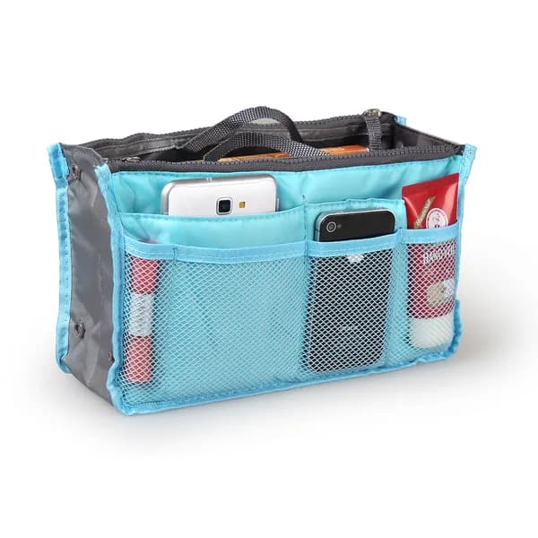 Main product photo: Purse Organizer Insert with 13 Pockets, Blue for organizer bags, storage pouches, and travel bags from Sesoris