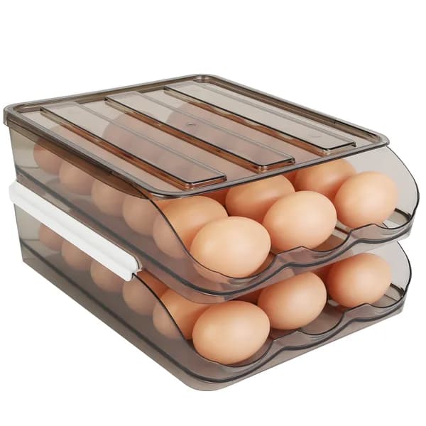 Main product photo: Double-Layer Rolling Egg Holder, 36 Eggs for kitchen essentials and kitchen storage from Sesoris